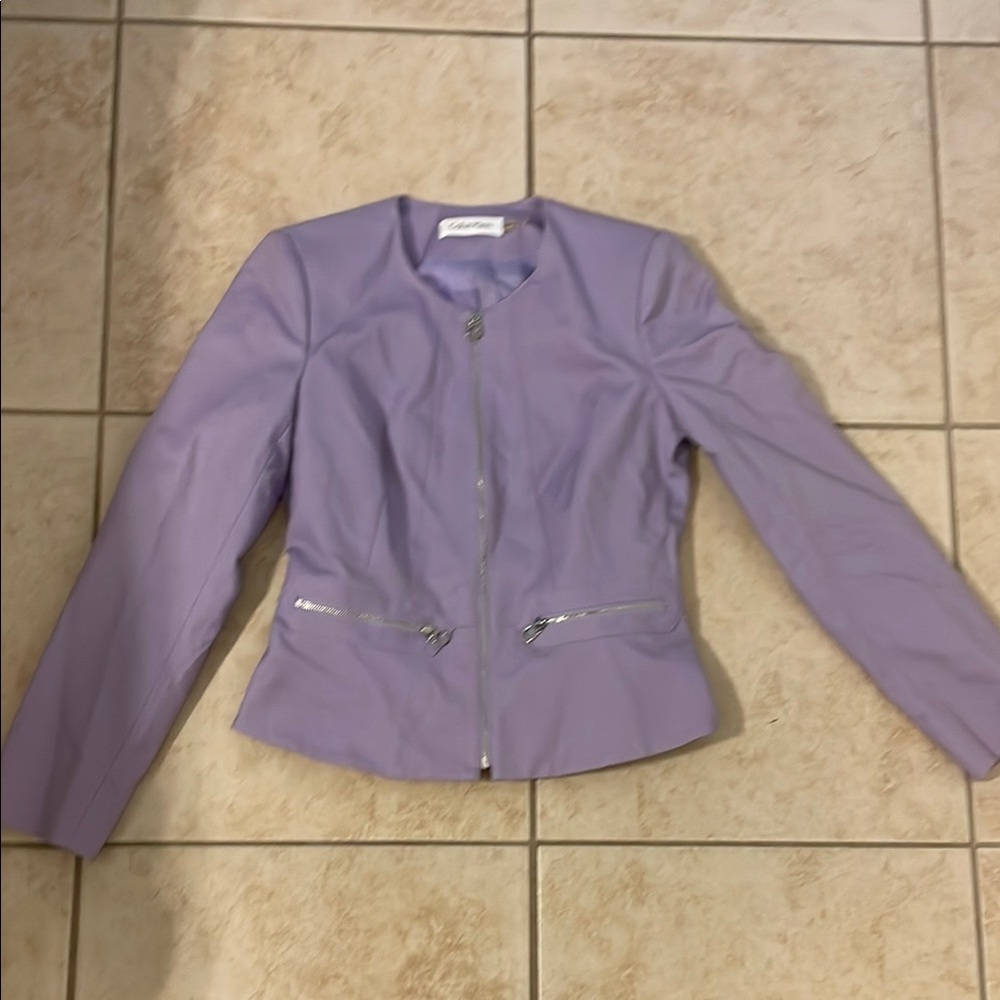 Calvin Klein Collection Purple Blazer Tailored Fit